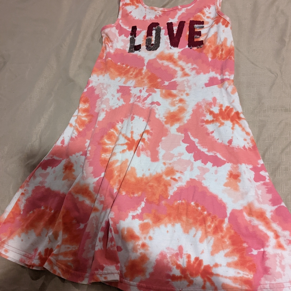 Girls size 7/8 tie dye summer dress